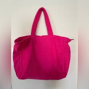 Victoria's Secret Bold Pink Tote Bag